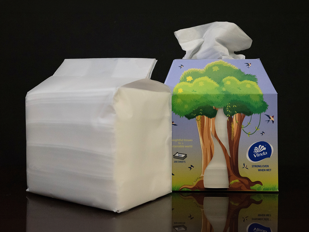 Vinda refillable tissue box